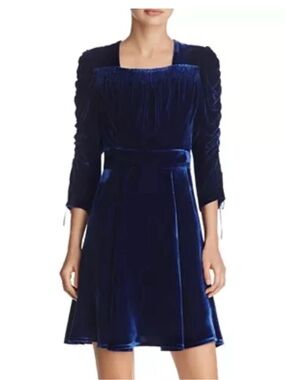 the kooples denim dress 100% AUTHENT- NEW THE KOOPLES BLUE DENIM STRAIGHT CUT CHIFT MINI DRESS 1 2 S M